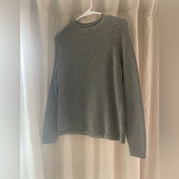 J Crew Always Wool Grey Winter Sweater - Picture 3 of 6